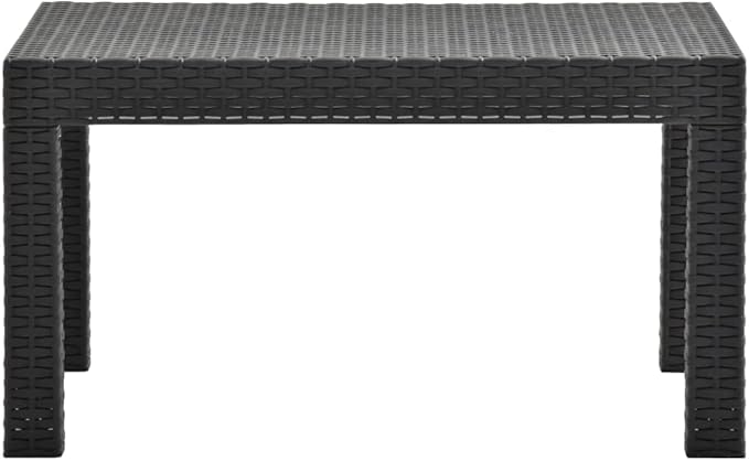Patio Lounge Set with Cushions,Outdoor Conversation Furniture Sets,Outdoor Furniture Sets,for Lawn,Garden,Backyard,2 Piece PP Rattan Anthracite
