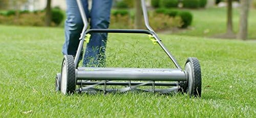 Earthwise 2001-20EW 20-Inch 5-Blade Push Reel Lawn Mower, Grey