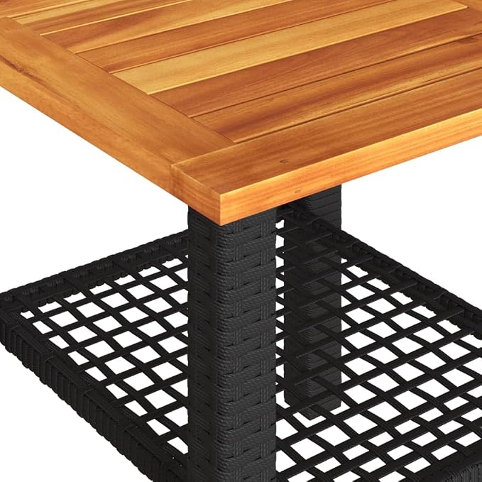 Weather Resistant Patio Side Table Outdoor Dining Table for Garden Small Outdoor Coffee for Gatherings with Modern Design