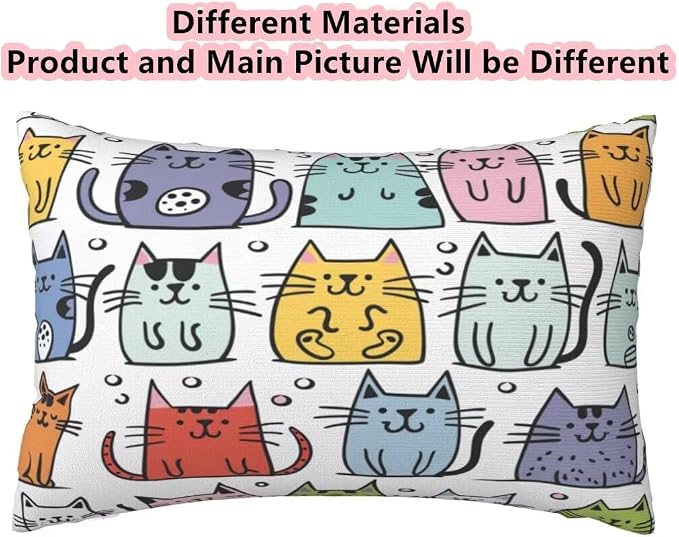 Outdoor Pillows Waterproof Set of 2 Outdoor Pillow Covers 16x24 Inch, Cute Throw Pillows Rectangle Cat Pillow Covers, Garden Decorative Pillows Outdoor Pillows for Patio Furniture Car Home Decor-hs417