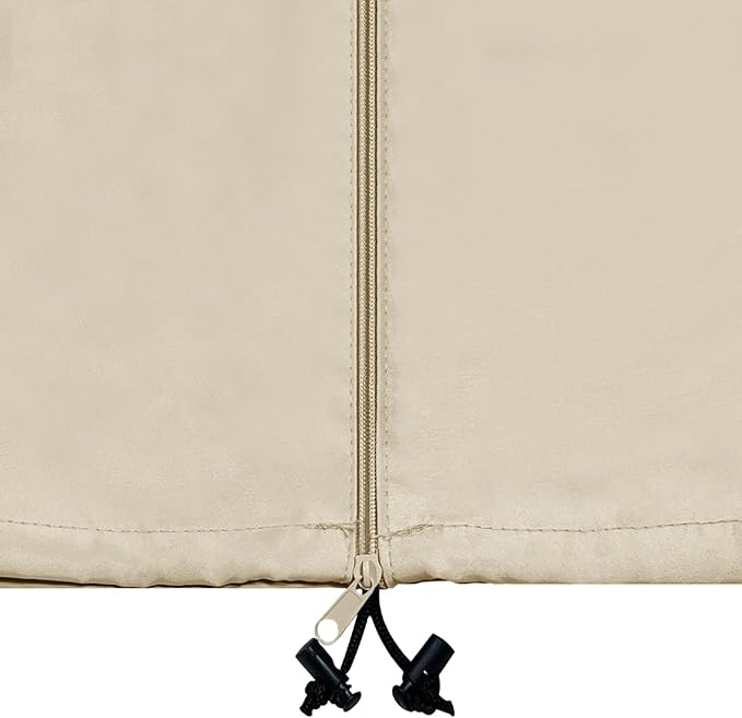 Grand Patio Deluxe Patio Umbrella Cover for 10×13 FT Offset Umbrella with Curved Cantilever and Straight Pole, Waterproof Cantilever Umbrella Cover with Zipper, Weather-resistant, Beige