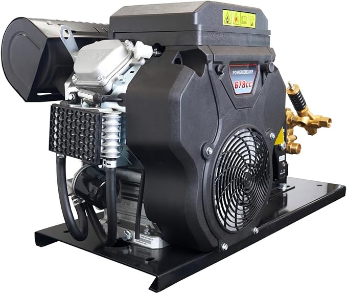 Canpump Gas Pressure Washer: 3500 psi @ 9.2 US gpm, 22 hp Loncin Engine w/Electric Start, CT 3510 S Belt Drive Triplex Pump w/External Unloader, Industrial Grade