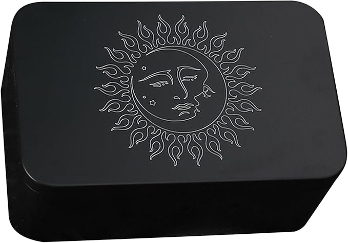 Rectangle Metal Card Box Playing Tarot Container Jewelry Storage Case Packing Game Empty Cards Storage Boxes Tarot Card Case Holder Tarot Card Box Tarot Deck Holder Game Tarot Deck Boxes