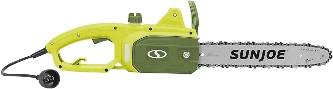 Sun Joe SWJ599E 14-inch 9-Amp Tree Limb Master Electric Handheld Chainsaw with Low-Kickback