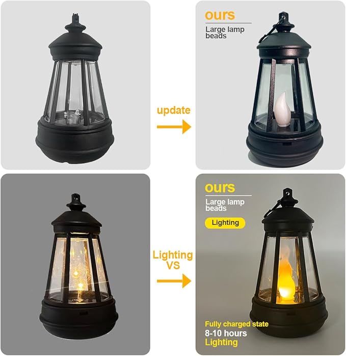 Solar Garden Outdoor Statues Lantern Figurines Light Decorations for Outdoor Patio Balcony Yard Lawn, Ideal Gifts for Mom Friends (Cement Gray- Dragon)