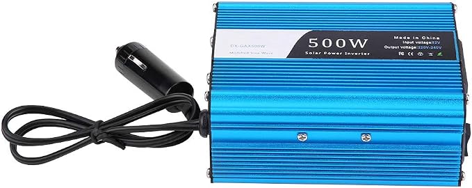 Keenso Power Inverter 500W DC 12V to AC 220V-240V Peak 600W Car Converter Dual USB Charger Adapter Vehicle Inverter Popular