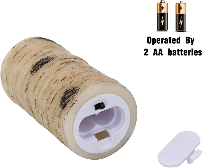 Enpornk Flameless Flickering LED Candles with Birch Bark Effect - Set of 9 Battery-Operated Real Wax Pillar with 10-Key Remote Control - 2/4/6/8 Hour Timer