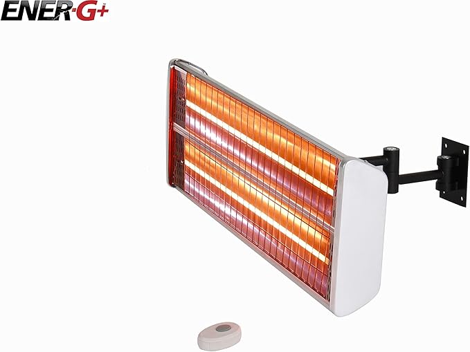 EnerG+ Infrared Electric Outdoor Heater - Wall Mounted, Stainless Steel (HEA-21531)