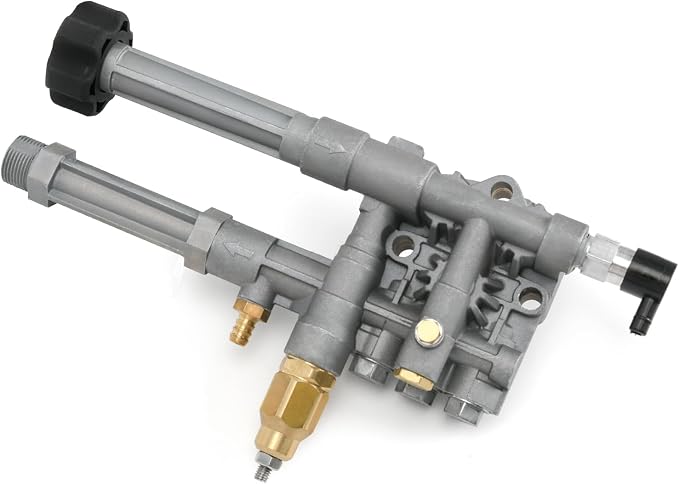 AR43361 Pressure Washer Pump Head 43361 Compatible with SRMW2.3G28 SRMW2.4G28 Pumps for Annovi Reverberi Toro Troy Bilt with Unloader and Relief Valve