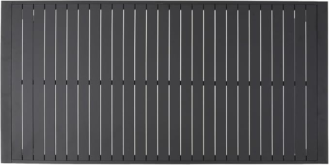 GOWE Outdoor Aluminum Dining Table, Black