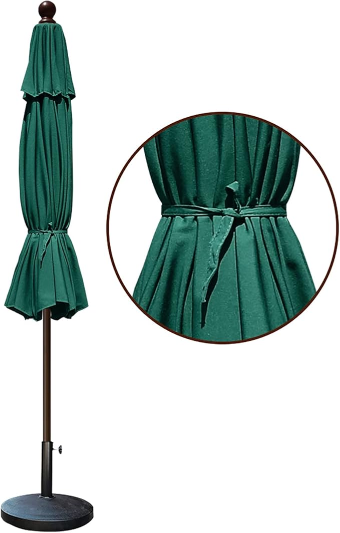 EliteShade USA 10-Year-Non-Fading 9Ft Market Patio Umbrella, UPF 50+ UV Protection Performance Sun Umbrella, Heavy Duty Commercial Grade Outdoor Table Umbrella with Crank & Tilt, Windproof Vented Top for Garden, Pool, Deck and Outdoor Playsets, Forest ...