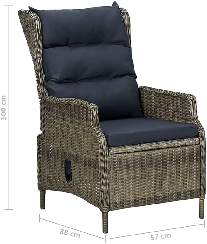 7 Piece Patio Dining Set, Patio Conversation Set Porch Furniture Set Front Porch Furniture Outdoor Sofa Sets for Garden Exhibition Negotiation Area Piazza Brown