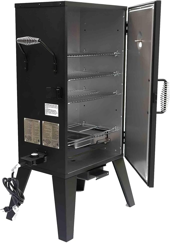 Grill Boss Electric Pellet Smoker, Vertical BBQ with Digital Controls, Black
