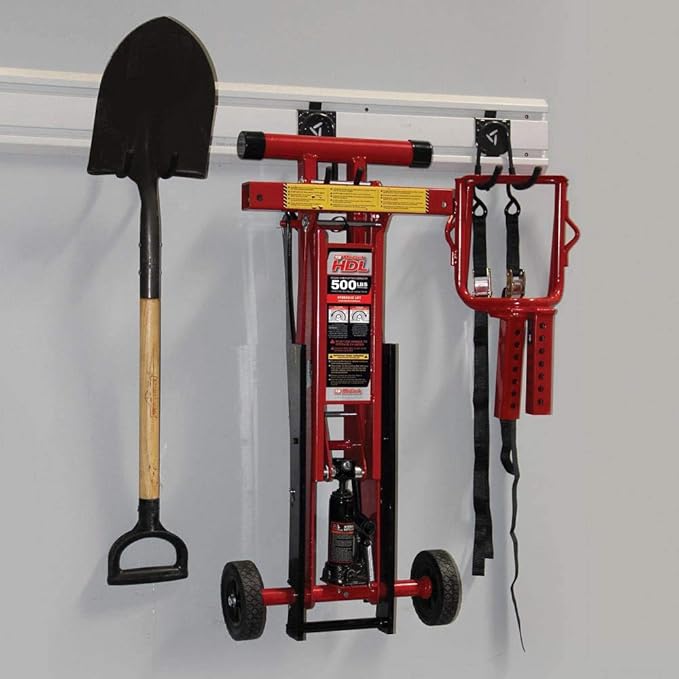 MoJack 45501 HDL500 Hydraulic Cylinder Lift Jack for Zero Turn Radius Riding Lawn Mower Maintenance and Repair - 500 Pound Lift Capacity with Locking Bar for Added Safety