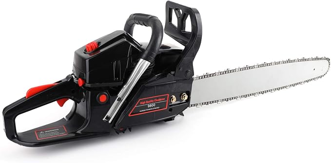 Topteng Gasoline Chainsaw 22 Inch, 62cc Chainsaw 22" Bar Powered Engine 2 Cycle Gasoline Chain Saw, Tree Cutting, Firewood Yard Work, Anti‑Kickback Chain, Automatic Chain Brake for Home Farm Ranch