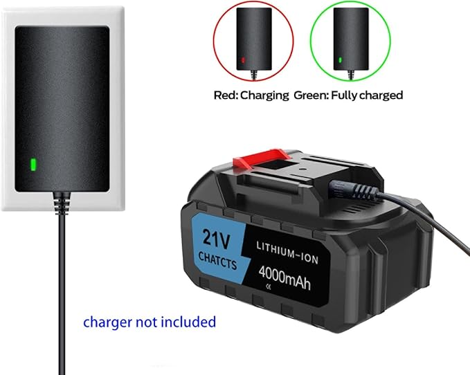 Batteries for Portable Cordless Pressure Washer,21V 4000mAh lithium battery with power display, compatible with other battery-powered tools, cutting saws, and electric drills with the same interface.