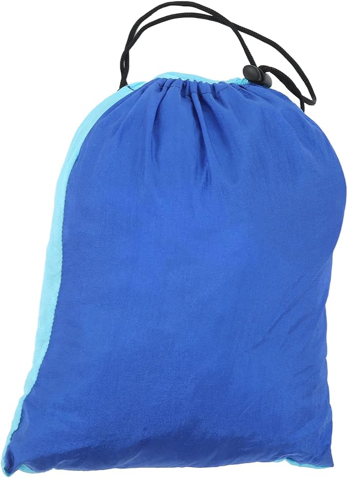 Camping Hammock for 2 Person, Portable Parachute Nylon Hammock, Double Lightweight Backpacking Hammock with Mountaineering Buckles, 300 x 200 cm for Outdoor Camping (Blue Sky and Blue)