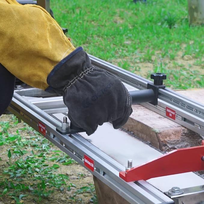 Zozen Chainsaw Mill Aluminum Profile 12inch, Used for Spliced Extension to 48inch, Help to Extend Cutting Size to 48inch, Only match for Zozen Chainsaw Mill