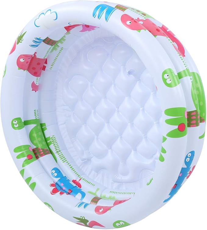 Baby Pool, 23.6 Inch Inflatable Toddler Swimming Pool Kiddie Pool, Mini Pool with Thickened PVC Material for Outdoor Indoor Bathroom Living Room