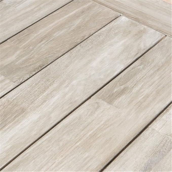 GDFStudio Cassie Outdoor Modern Industrial 3 Piece Acacia Wood Picnic Dining Set with Benches, Sandblasted Light Gray and Black Rustic Metal