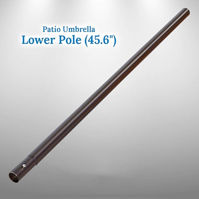 BenefitUSA 1.5" Diameter Patio Umbrella Replacement Lower Pole with Bullet Buckle(45.6''x 1.5''(Dia))
