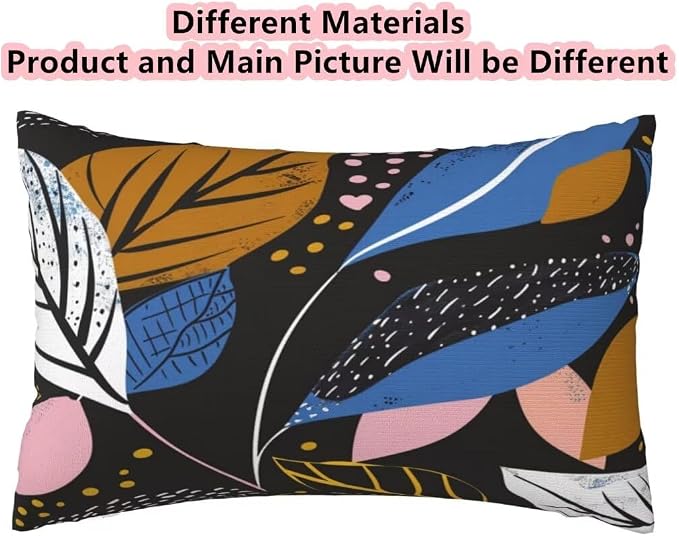 Outdoor Pillows Waterproof Set of 2 Outdoor Pillow Covers 16x24 Inch, Dark Throw Pillows Plant Pillow Covers, Summer Garden Decorative Pillows Outdoor Pillows for Patio Furniture Car Home Decor -hs239