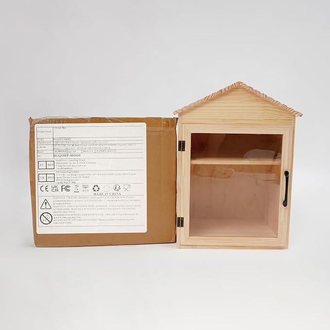 Solid Wood Blessing Box for Community Sharing, Schools (15.74"×11"×23")