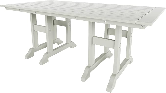 WestinTrends Malibu 71" Outdoor Patio Dining Table, Sand