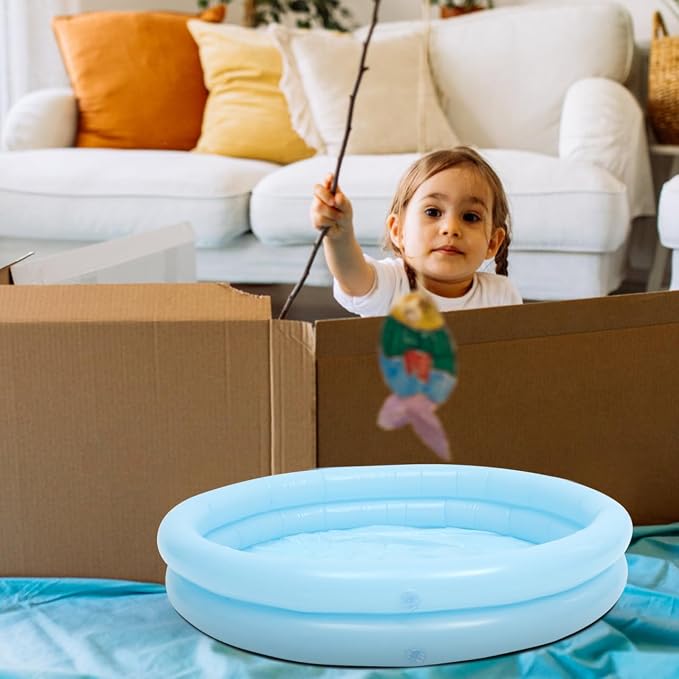 Baby Inflatable Pool, Sandpit Toys Blow up Pool Children Inflatable Pool Baby Blow Up Pool Wading Pool for Children Sand Outdoor Fishing Toy Sandpit Plaything