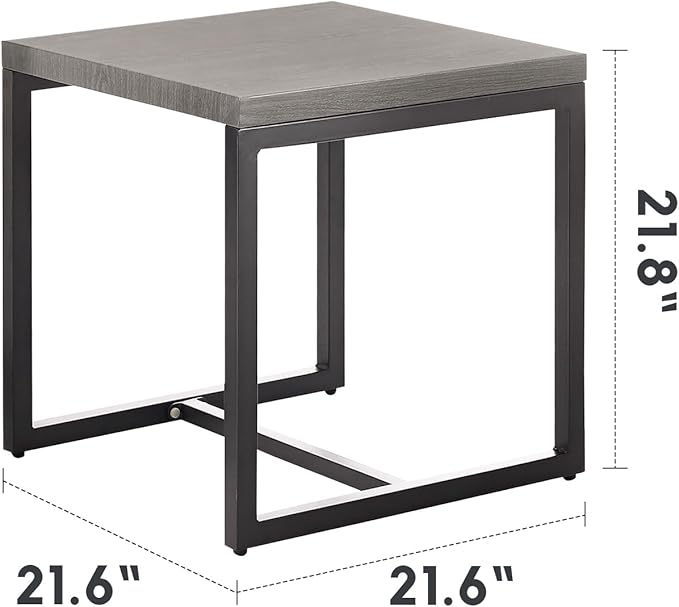 Wicker Outdoor Patio Furniture Set - 6 Piece Patio Conversation Set with 2 Swivel Rocker Chairs,2 Rattan Ottoman,1 Couch and 1 Metal Side Table for Outside Porch Deck Backyard(Light Grey/Sky Blue)