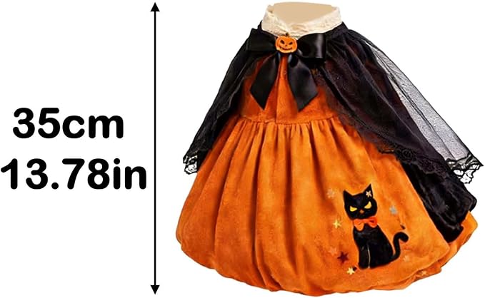 Mtsebmves Pumpkin Wizard Porch Goose Outfit Witch Geese Costume 23-Inch Porch Goose Dress for Yard Lawn Outdoor Garden Patio