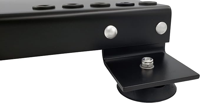 Pressure Washer Skid Plate Frame, Black Painted Steel with Rubber Feet, 10" x 16" Deck Size