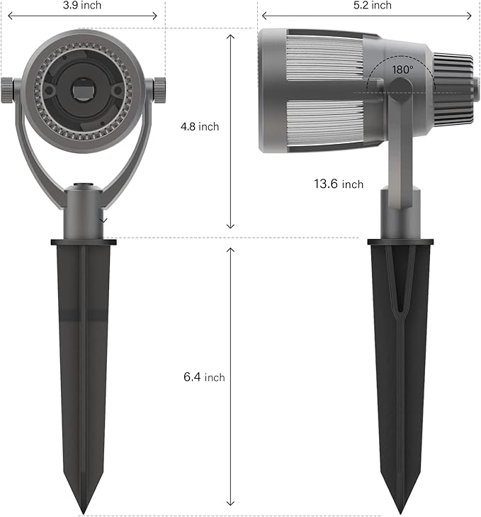 Malibu Prominence LED Floodlight LED Low Voltage Landscape Lighting Outdoor Spotlight Waterproof Lighting for Driveway, Yard, Lawn, Flood, Garden, Outdoor Lighting 8418-2606-01