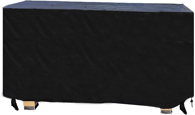 Table Covers,60"(L) x 41"(W) x 29"(H),Outdoor Lawn Waterproof Garden Furniture Cover,Durable Windproof, Fits Rectangle Patio Table
