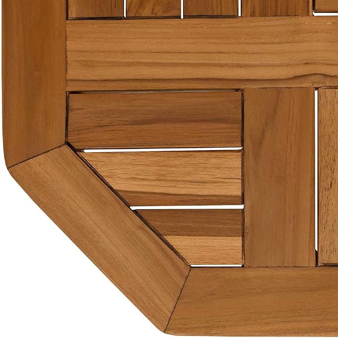 Octagonal-Shape Table Top Solid Teak Wood, Replacement Table Top, Wooden Desk Top for Outdoor, Home Use, -587