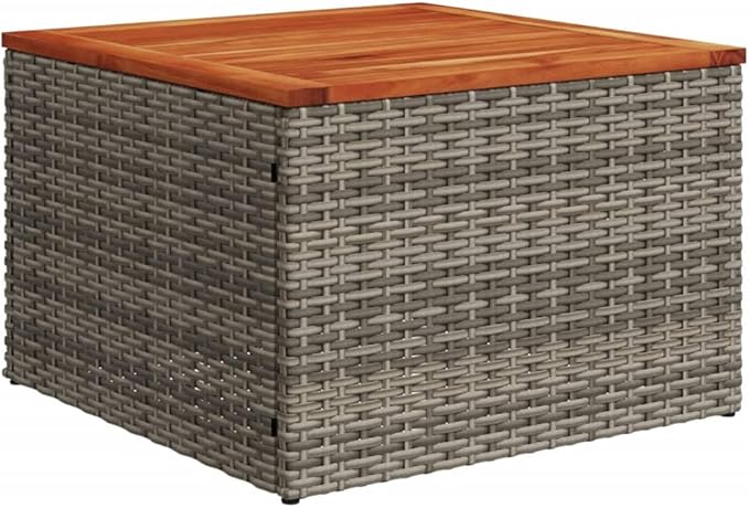 vidaXL Patio Sofa Set with Cushions 10 Piece, Outdoor Conversation Set, Patio Sectional Sofa for Balcony Garden, Modern Style, Gray Poly Rattan