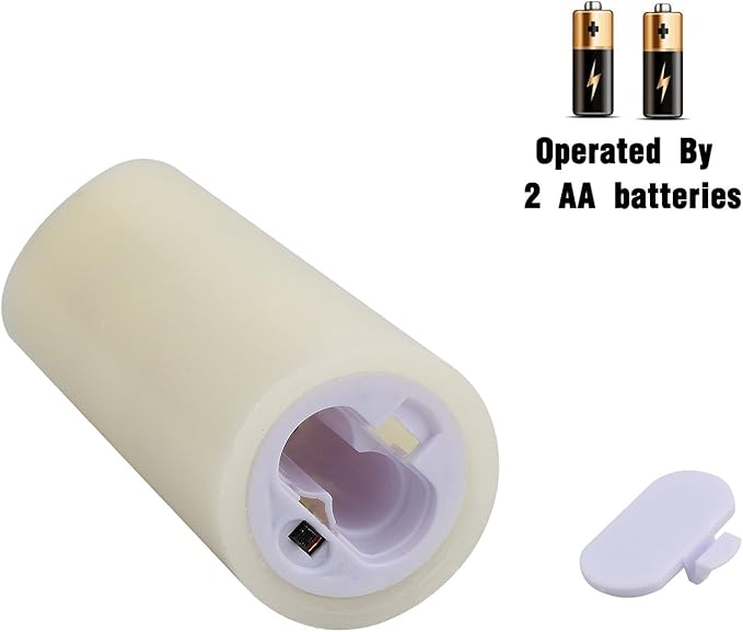 Vinkor Flameless Candles Battery Operated Candles Real Wax Pillar LED Candles with 10-Key Remote and Cycling 24 Hours Timer (Ivory Set of 12 (D2.2 X H 5"))