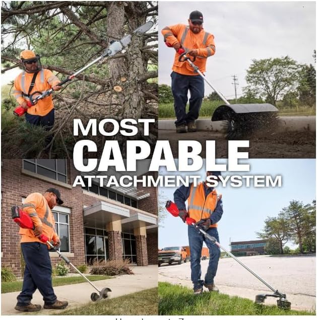 for Milwaukee.v M18 Fuel 18V 16 in. Brushless Cordless Batery Powered String Trimmer Edger & Pole Saw Attachments + TPT Premium cart storekid