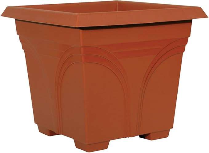 Southern Patio 15" Medallion Deck Box, Terra Cotta