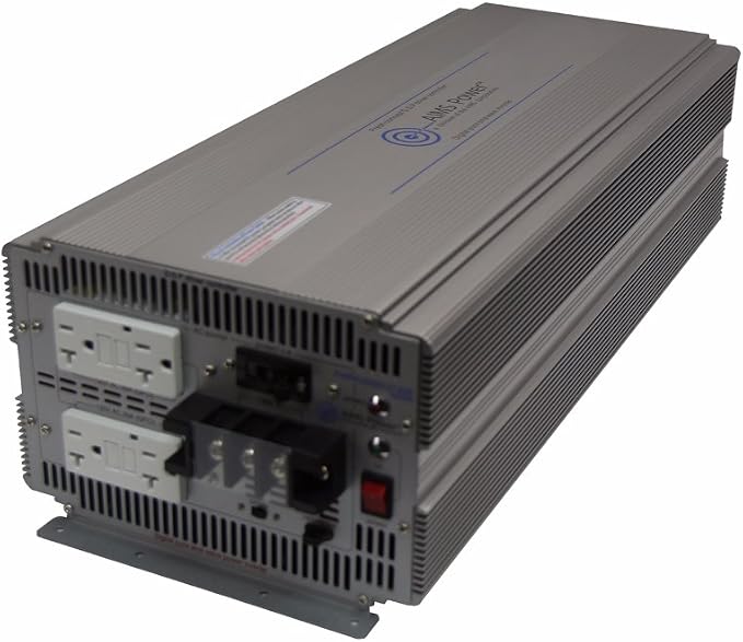 AIMS Power 5000 Watt 12V DC to 120V AC Industrial Pure Sine Power Inverter Industrial