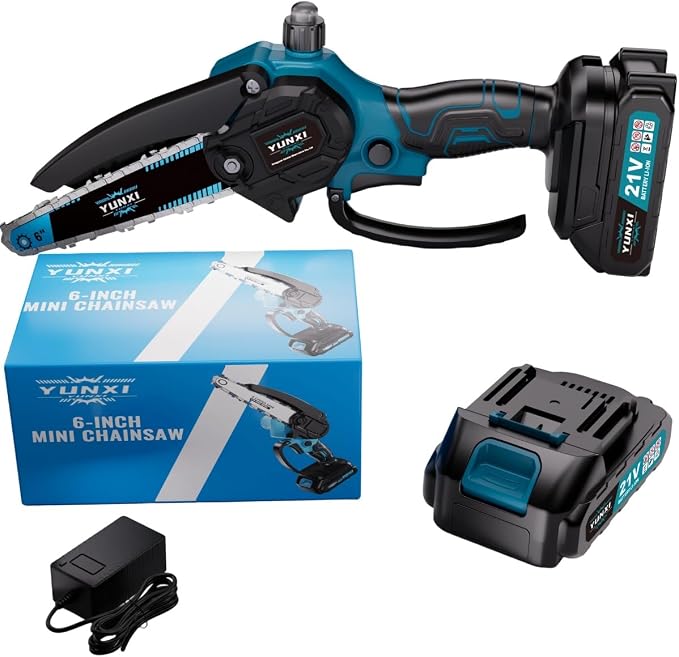 The new 2026 cordless chainsaw, mini chainsaw, has strong performance. suitable for tending to garden branches and wood (machine)