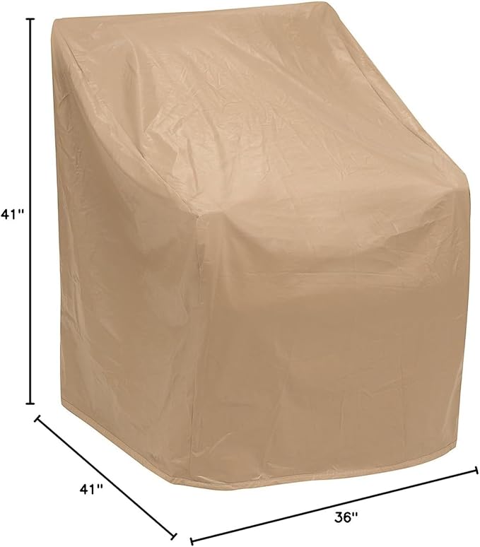 Protective Covers 1120-TN Oversized Wicker Chair Cover, Tan (36"Wx41"Lx41"H)
