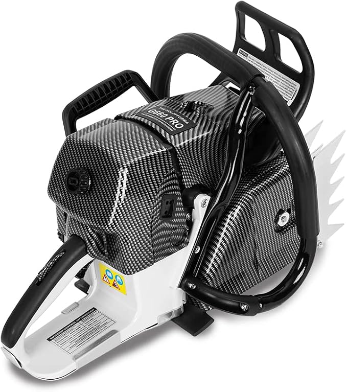 Holzfforma 92CC G660 PRO Gasoline Chain Saw Power Head with 25 Inch 3/8" .063" 84DL Guide Bar and Saw Chain Wrap Around Handle Bar Italy Tech Nikasil cylinder Meteor Piston Caber Ring