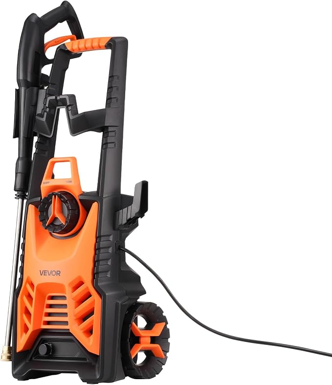 VEVOR Electric Pressure Washer, Max 4500 PSI 3.2 GPM, High-Power Cleaner with Foam Cannon & 4 Nozzles for Driveways, Cars, Fences, Patios, Home Cleaning