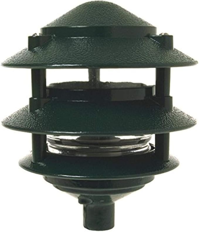 3-Tier Incandescent Garden Light, 1/2 in. NPT and 18 in. leads