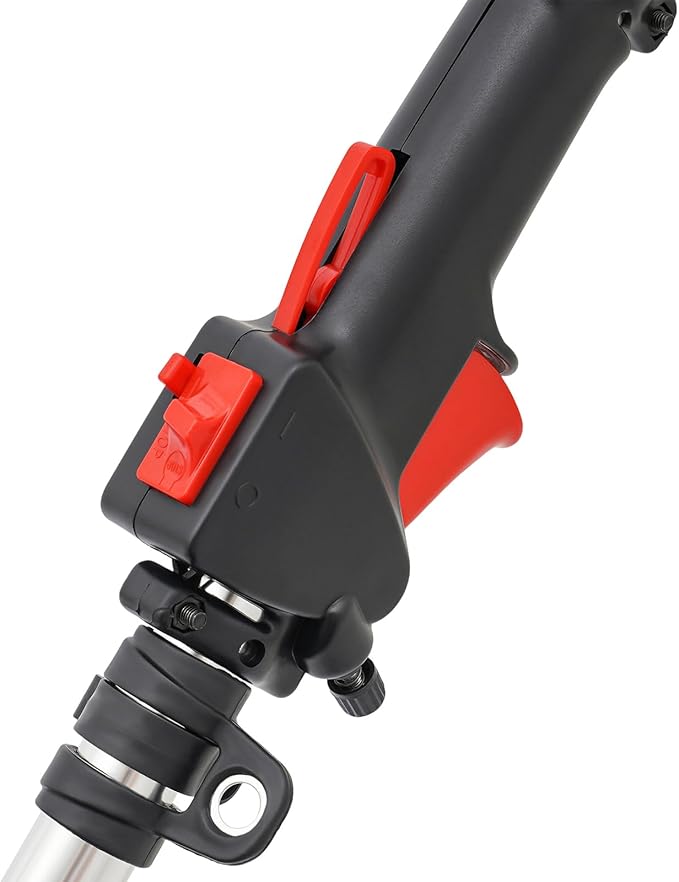 52cc 2-Cycle Gas String Trimmer, 6-in-1 Lawn Mower Pruner Tool Multi Garden Tools Brush Cutter, Hedge Trimmer, Pole Saw with Extension Pole, for Weeding and Maintenance