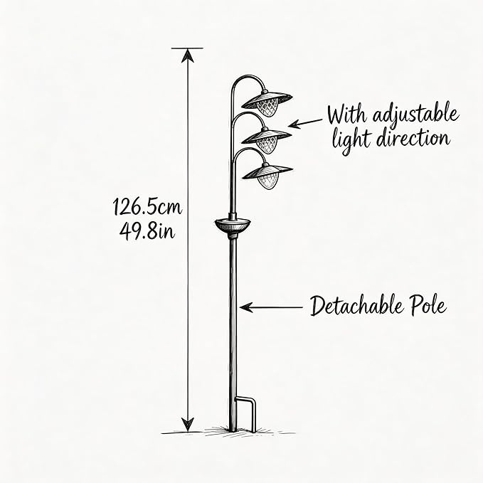 Solar Lights Outdoor 2 Pack Waterproof 3000K Cold White LED Stainless Steel Stake Outside Lights for Yard Pathway Garden Driveway Walkway Landscape Path Lighting