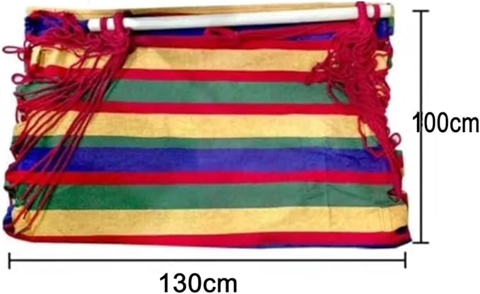 Compatible for Indoor Travel Bedroom Garden Fabric Camping Rope Bed 120KG Hammock Swings Swing Seat Hanging Chair(C(54cm))