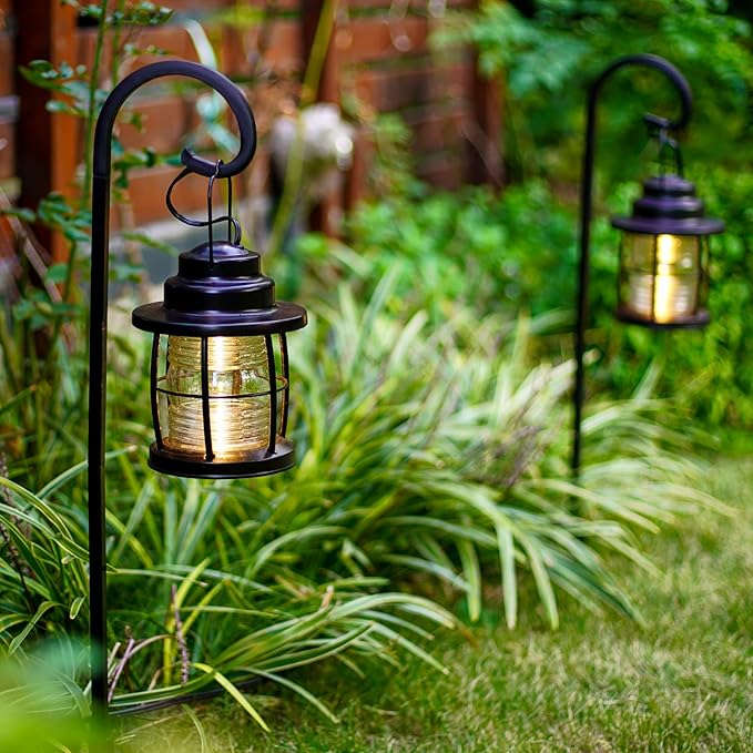 Malibu C LED Pathway Lights, 1.1W Low Voltage Landscape Lighting Outdoor Harbor Collection 32 Lumen Dual Use Lights with Shepherd Hooks for Driveway, Yard, Garden, and Lawn 8422-4110-01