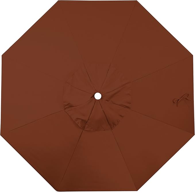 California Umbrella Replacement Canopy Cover in Pacifica Brick Umbrella, 9' Round
